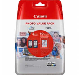 Canon Multipack cartucce inkjet alta resa blister PG-545/CL-546 XL +50 FOGLI GP-501 nero +colore 8286B006