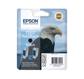 Epson Conf. 2 cartucce inkjet blister RS+RF Stylus Photo T007 nero C13T00740220