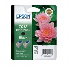 Epson Conf. 2 cartucce inkjet blister RS+RF Stylus Color T013 nero C13T01340220