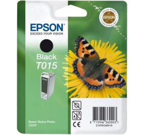 Epson Cartuccia inkjet ink pigmentato blister RS ColorFast T015 nero C13T01540110