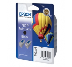 Epson Conf. 2 cartucce inkjet blister A-M Stylus Color T019 nero C13T01940230