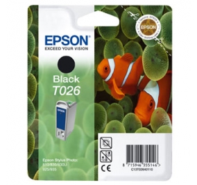 Epson Cartuccia inkjet blister RS+RF T026 nero C13T02640120