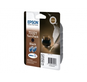 Epson Conf. 2 cartucce inkjet blister A-M T0321 nero C13T03214230