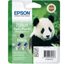 Epson Conf. 2 cartucce inkjet blister A-M STYLUS COLOR nero C13T05014230