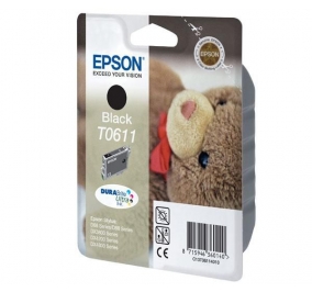 Epson Cartuccia inkjet ink pigmentato Orsetto DuraBrite Ultra T0611/blister RS+RF nero C13T06114020