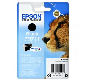 Epson Cartuccia inkjet ink pigmentato Ghepardo DuraBrite Ultra T0711 nero C13T07114012