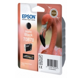 Epson Cartuccia inkjet ink pigmentato blister RS Ultrachrome Hi-Gloss 2 T0878 nero opaco C13T08784010