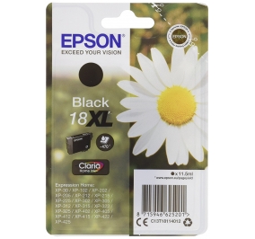 Epson Cartuccia inkjet alta capacit ink pigmentato Margherite Claria Home 18XL nero C13T18114012