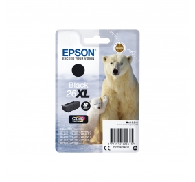 Epson Cartuccia inkjet alta capacit ink pigmentato Orso polare Claria Premium 26XL nero C13T26214012
