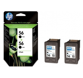 HP Conf. 2 cartucce inkjet blister 56 nero C9502AE
