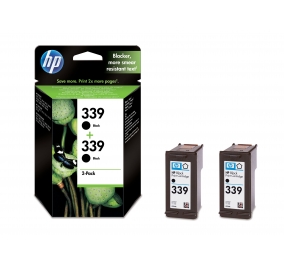 HP Conf. 2 cartucce inkjet blister 339 nero C9504EE