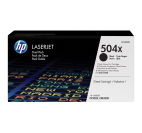 HP Conf. 2 Toner alta capacit 504X nero CE250XD