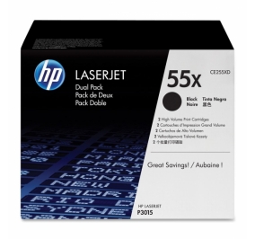 HP Conf. 2 Toner alta capacit 55X nero CE255XD