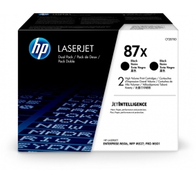 HP Conf. 2 Toner alta capacit 87X nero CF287XD