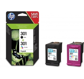 HP Conf. 2 cartucce inkjet blister 301 nero +colore CR340EE