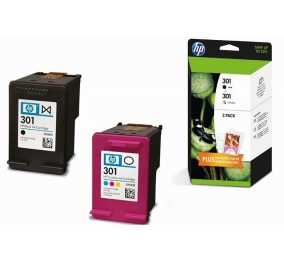 HP Combo pack Cartuccia inkjet 301 nero +colore J3M81AE