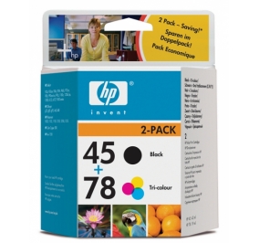 HP Conf. 2 cartucce inkjet blister 45 - 78 nero +tricromia SA308AE