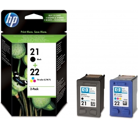 HP Conf. 2 cartucce inkjet blister 21/22 nero +tricromia SD367AE