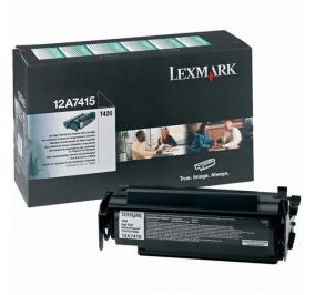 Lexmark Toner alta resa return program nero 12A7415