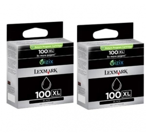 Lexmark Conf. 2 cartucce inkjet alta resa blister B 100XL nero 14N0848B