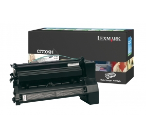 Lexmark Toner alta resa return program nero C7700KH