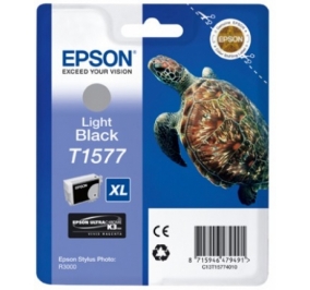 Epson Cartuccia inkjet alta capacit ink pigmentato blister RS Turtle XL T1577 nero chiaro C13T15774010