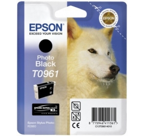 Epson Cartuccia inkjet ink pigmentato blister A-M Ultrachrome K3 T0961 nero fotografico C13T09614030