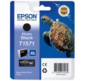 Epson Cartuccia inkjet alta capacit ink pigmentato blister RS Turtle XL T1571 nero fotografico C13T15714010