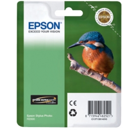 Epson Cartuccia inkjet alta resa ink pigmentato blister RS King Fisher T1591 nero fotografico C13T15914010