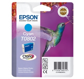 Epson Cartuccia inkjet Colibr Claria T0802/blister RS ciano C13T08024011