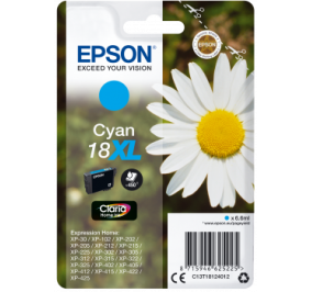 Epson Cartuccia inkjet alta capacit Margherite Claria Home 18XL ciano C13T18124012