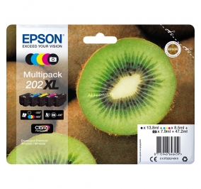 Epson Multipack cartucce inkjet alta capacit Kiwi Claria Premium 202XL nero fotografico n+c+m+g C13T02G74010