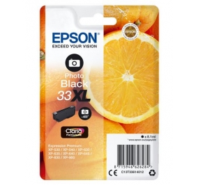 Epson Cartuccia inkjet alta capacit Arance Claria Premium T33XL nero fotografico C13T33614012