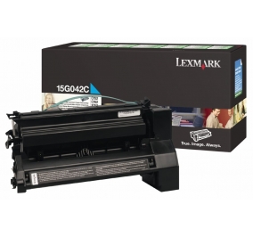 Lexmark Toner alta resa return program ciano 15G042C