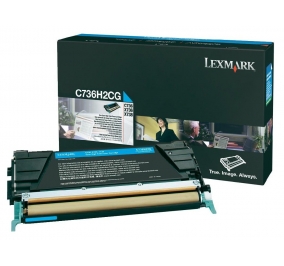Lexmark Toner alta resa ciano C736H2CG