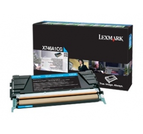 Lexmark Toner return program X746, X748 ciano X746A1CG