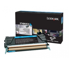 Lexmark Toner alta resa X748 ciano X748H2CG
