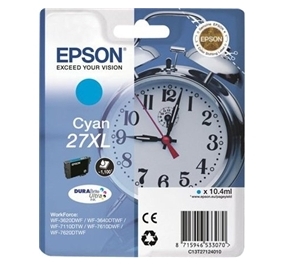 Epson Cartuccia inkjet alta capacit Sveglia DuraBrite Ultra Ink 27XL/blister RF+AM ciano C13T27124020