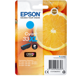 Epson Cartuccia inkjet alta capacit Arance Claria Premium T33XL ciano C13T33624012
