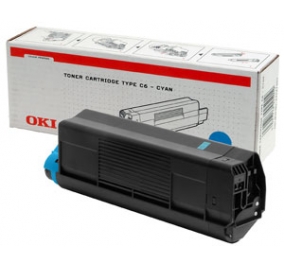 Oki Toner alta resa TYPE C6 ciano 42127407