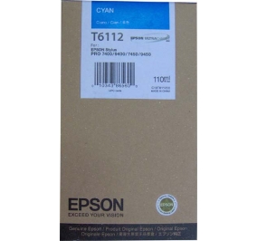 Epson Cartuccia inkjet ink pigmentato Ultrachrome T6112 ciano C13T611200