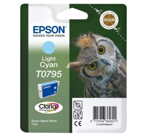 Epson Cartuccia inkjet Gufo Claria T0795/blister RS ciano chiaro C13T07954010