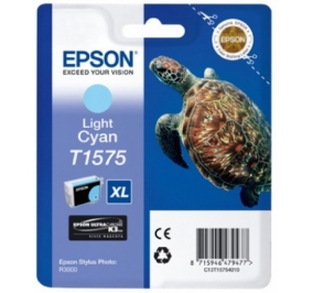 Epson Cartuccia inkjet alta capacit ink pigmentato blister RS Turtle XL T1575 ciano chiaro C13T15754010