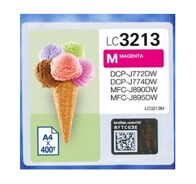 Brother Cartuccia inkjet alta resa magenta LC3213M