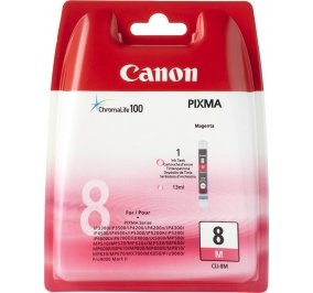 Canon Serbatoio inchiostro blister security Chromalife 100 CLI-8M magenta 0622B026