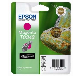 Epson Cartuccia inkjet ink pigmentato blister RS+RF T0343 magenta C13T03434020