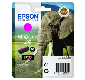 Epson Cartuccia inkjet Elefante Claria Photo HD 24/blister RS+AM+RF magenta C13T24234020
