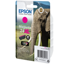 Epson Cartuccia inkjet alta capacit Elefante Claria Photo HD 24XL magenta C13T24334012