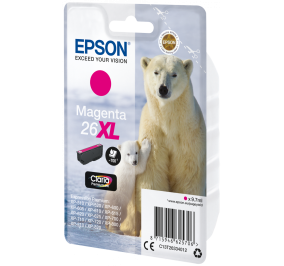 Epson Cartuccia inkjet alta capacit Orso polare Claria Premium 26XL magenta C13T26334012