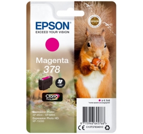 Epson Cartuccia inkjet Scoiattolo Claria Photo HD 378 magenta foto C13T37834010